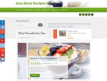 Tablet Screenshot of acaiberryrecipes.com